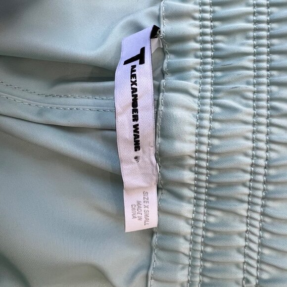 ❤️ T Alexander Wang Satin Track shorts in Celadon , Size XS H40 - Picture 5 of 7